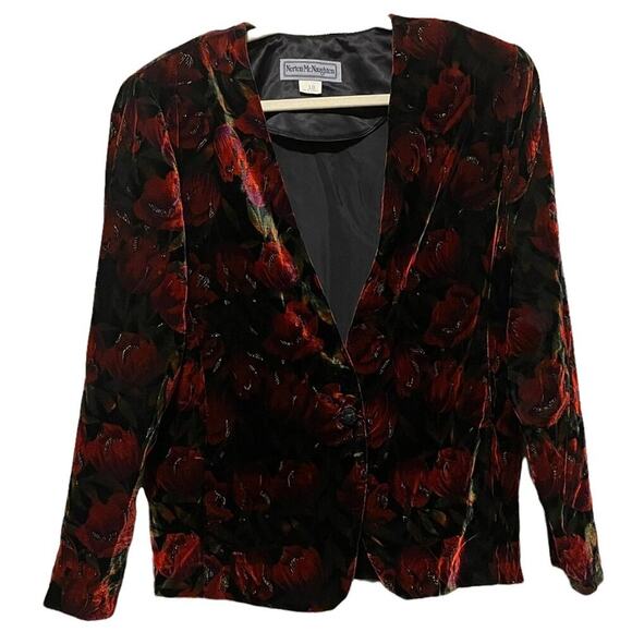 Norton McNaughton Velvet Tulip Blazer - Picture 1 of 10